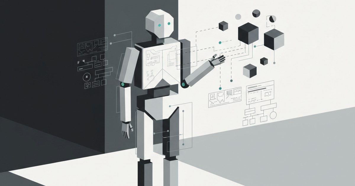 Editorial illustration for: **The Rise of Digital Co-Workers in Procurement**