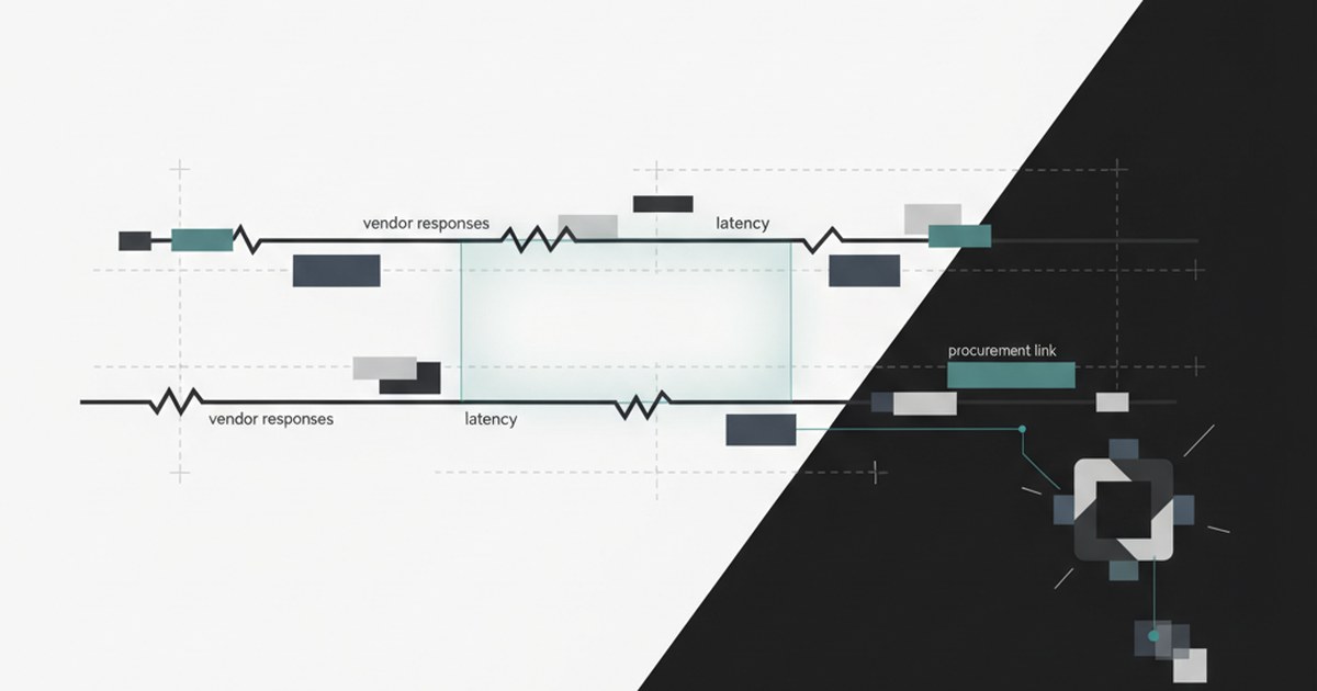 Editorial illustration for: **Vendor Response Latency in Capital Programs**