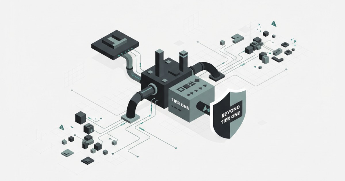 Editorial illustration for: **Why Procurement Must Manage Risk Beyond Tier One Suppliers**