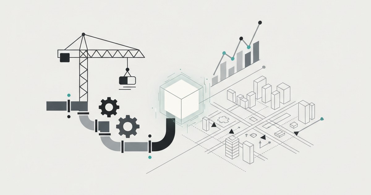 Editorial illustration for: **Procurement Digitization in Infrastructure Industries**