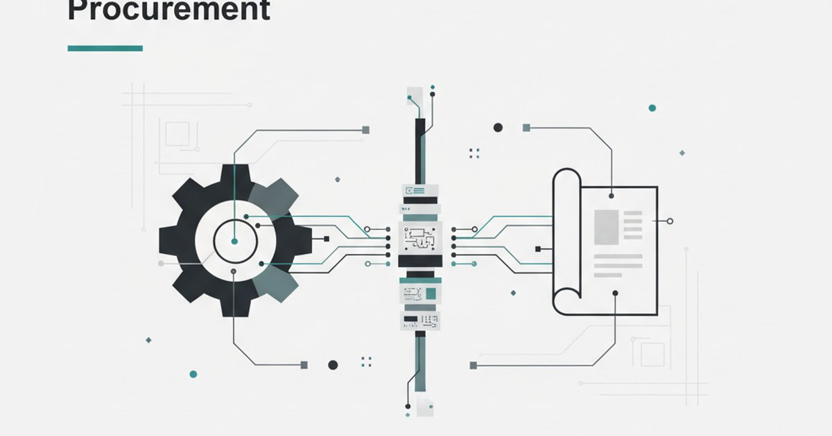 Editorial illustration for: **How Digital Intake Aligns Engineering and Procurement**
