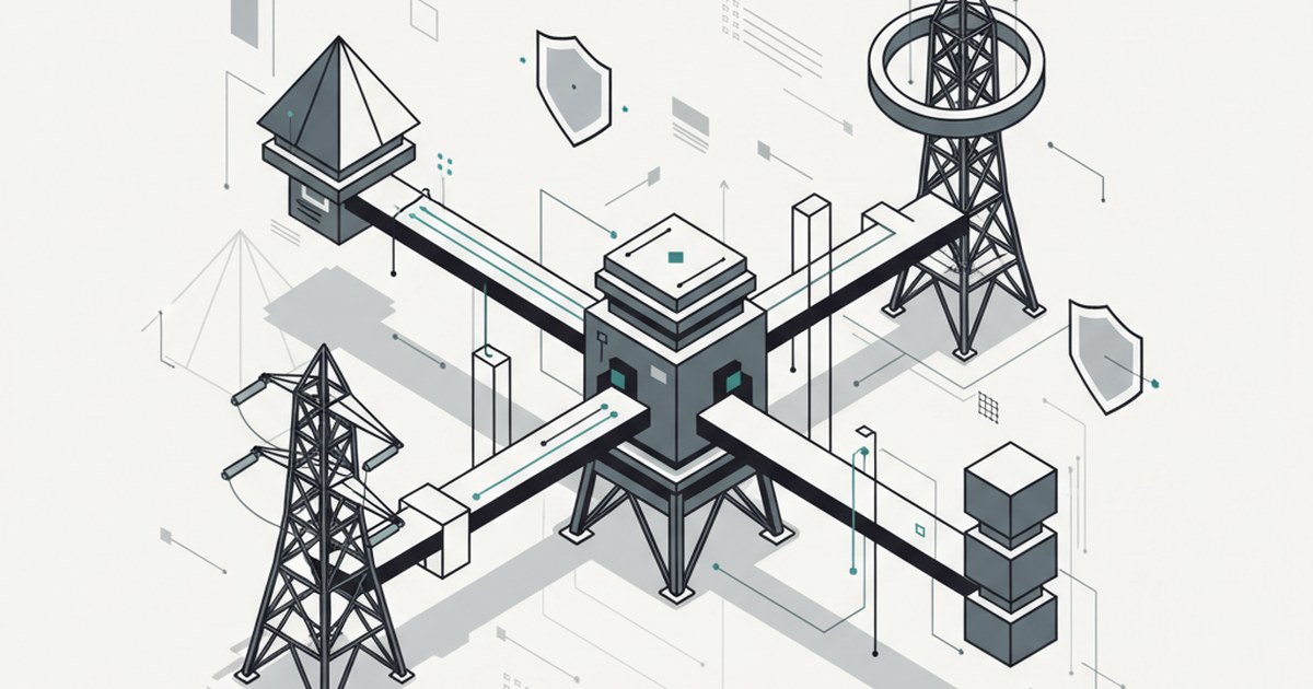 Editorial illustration for: **Building Resilient Vendor Networks in T&D**