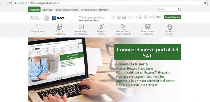 Beneficios del nuevo portal del SAT