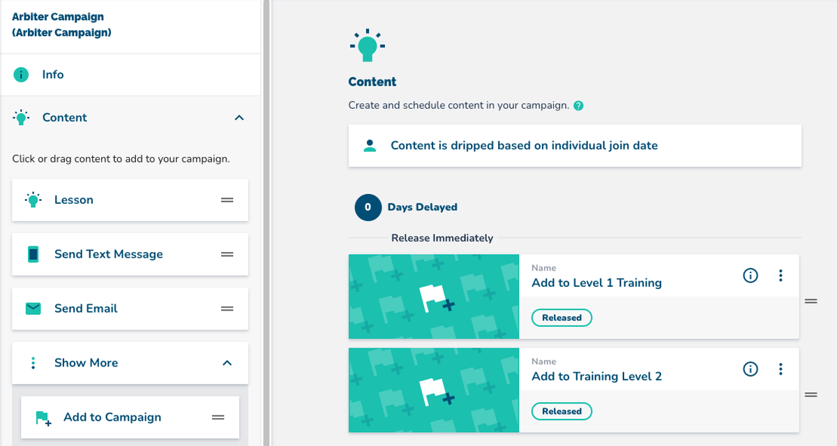 Automating Course Progression Using "Add to Campaign"