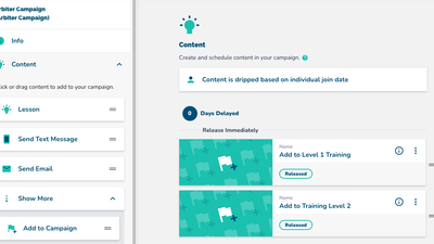 Automating Course Progression Using "Add to Campaign"