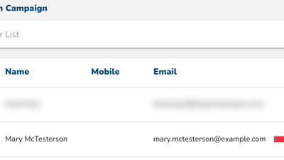 Viewing Contacts that are in a Campaign.