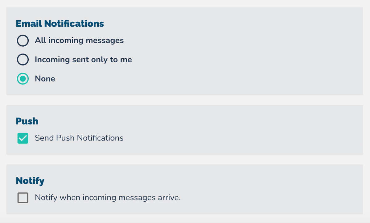 Settings Overview