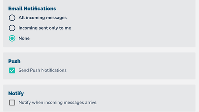 Setting email notifications in ConveYour.