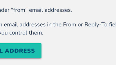 Custom Email Sender Addresses