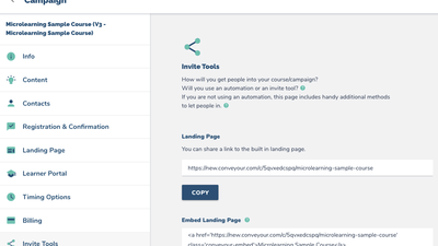 Invite Tools: Adding People to Your Course or Campaign