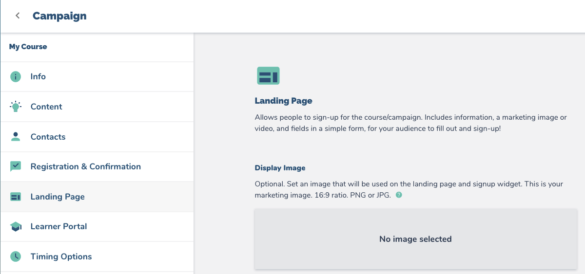 Campaign Landing Page