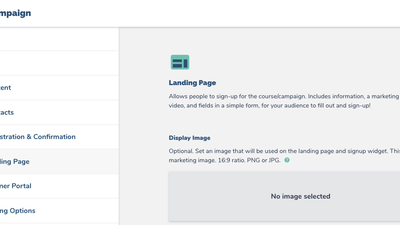 Campaign Landing Page
