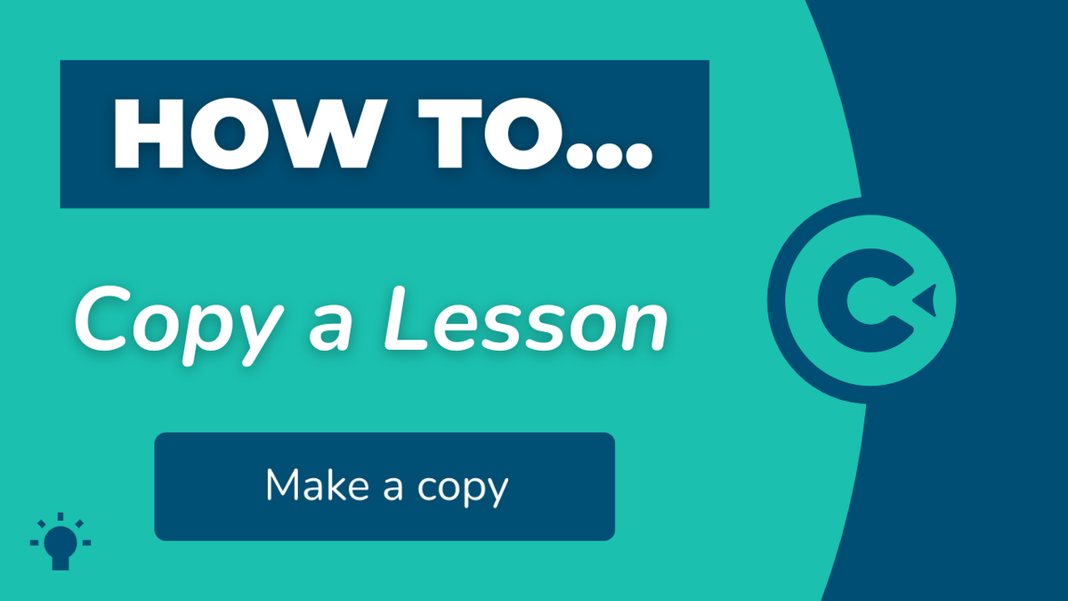 How to Copy a Lesson