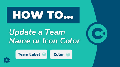 How To Update a Team Name or Icon Color