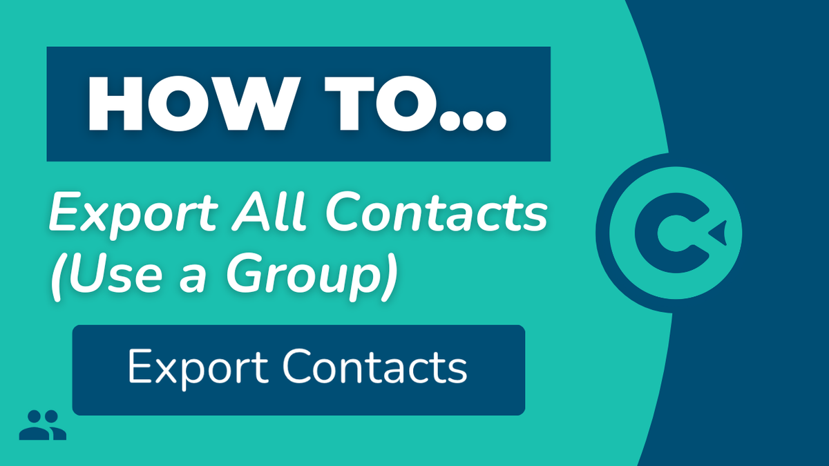 How to Export All Contacts (Use a Group)