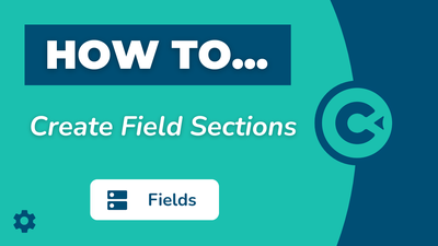 How To Create Field Sections