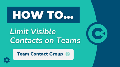 How to Limit Visible Contacts on a Team