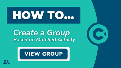 How to Create a Group Based on Matched Activity