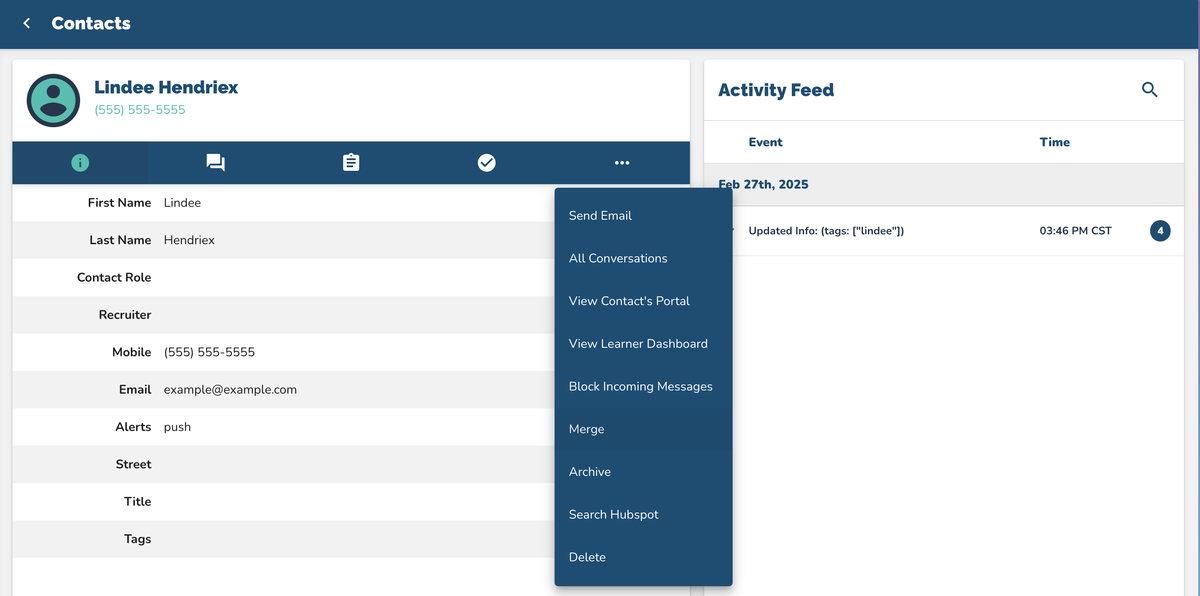How to Merge Contact Profiles