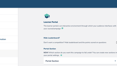 Learner Portal Setup
