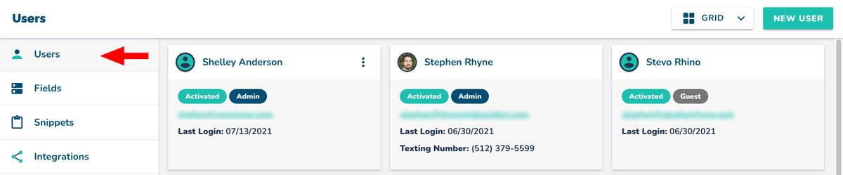 Team Admins, Guests, and Adding New Users