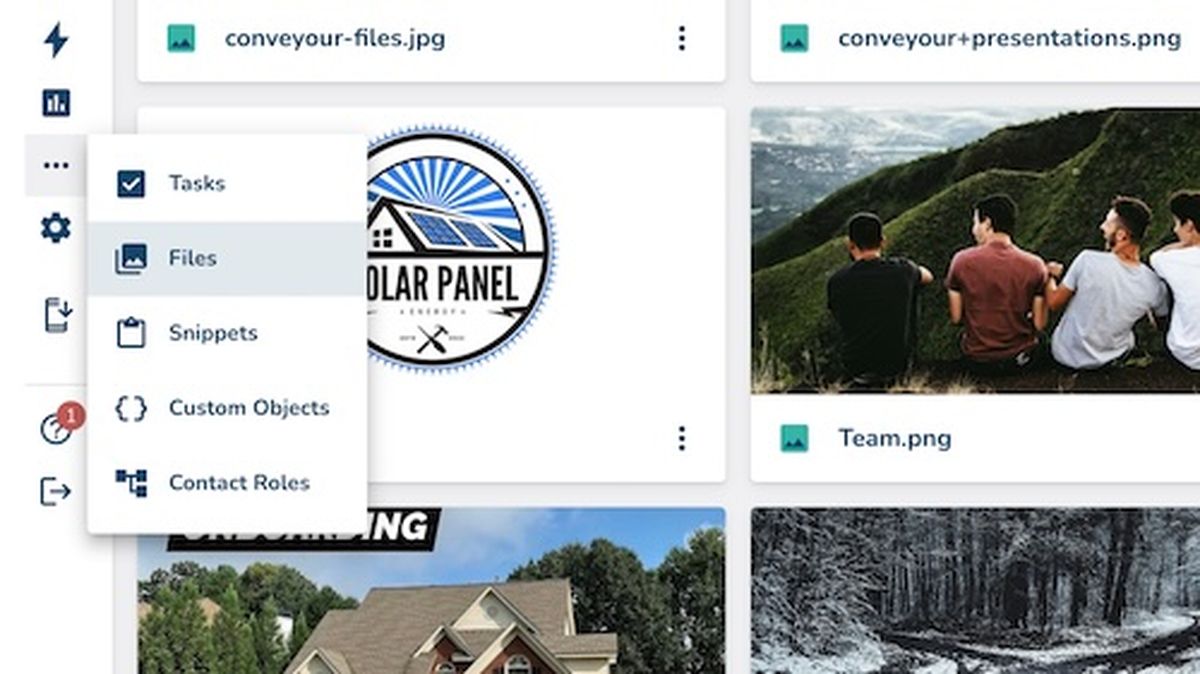 Using the Files Page in ConveYour