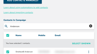 Remove Group of Contacts from a Campaign