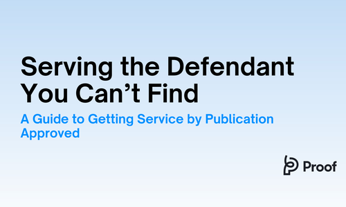 Serving the Defendant You Can't Find