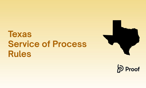 Texas Service of Process Rules