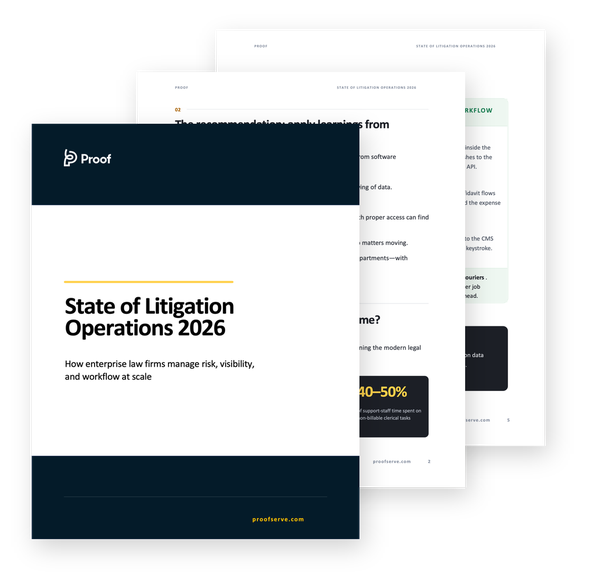 Proof: State of Litigation Operations 2026