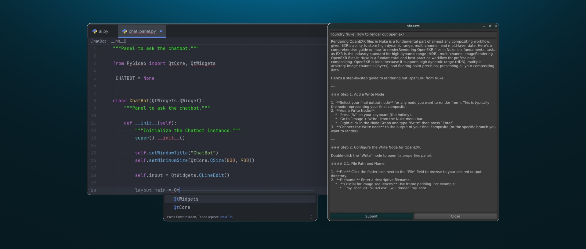 Python & AI Integration for Nuke | ActionVFX