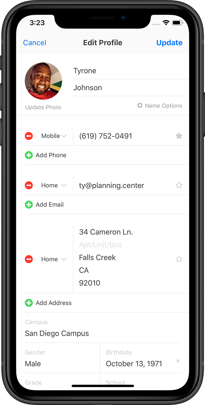 Church Center Profile