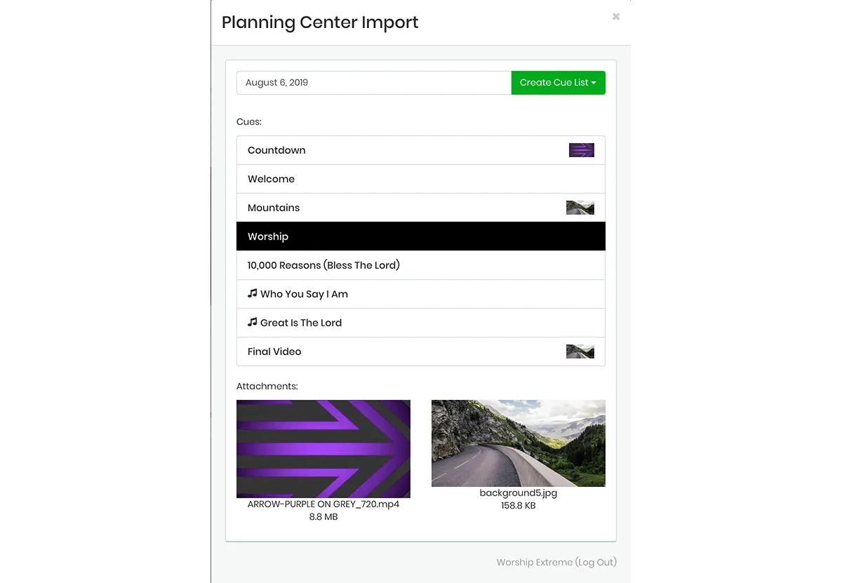 Worship Extreme integration screenshot 1
