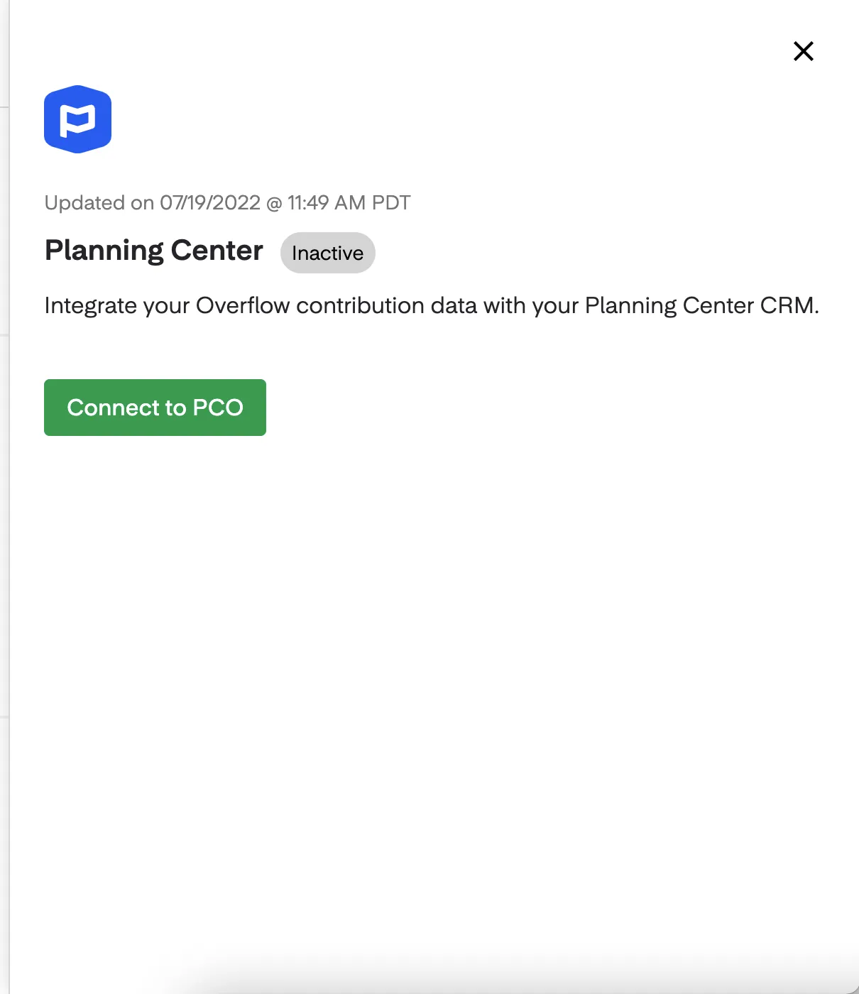 Overflow integration screenshot 2