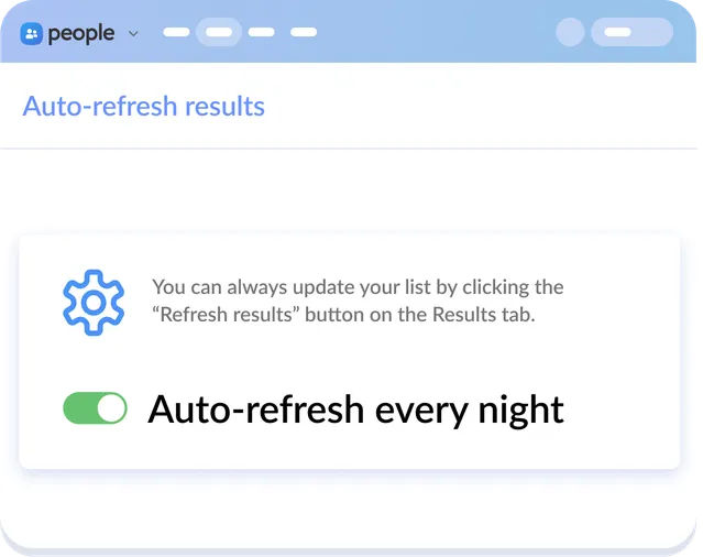 Refresh info automatically