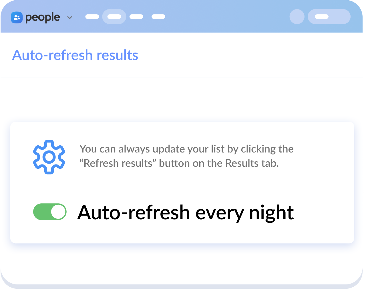 Refresh info automatically