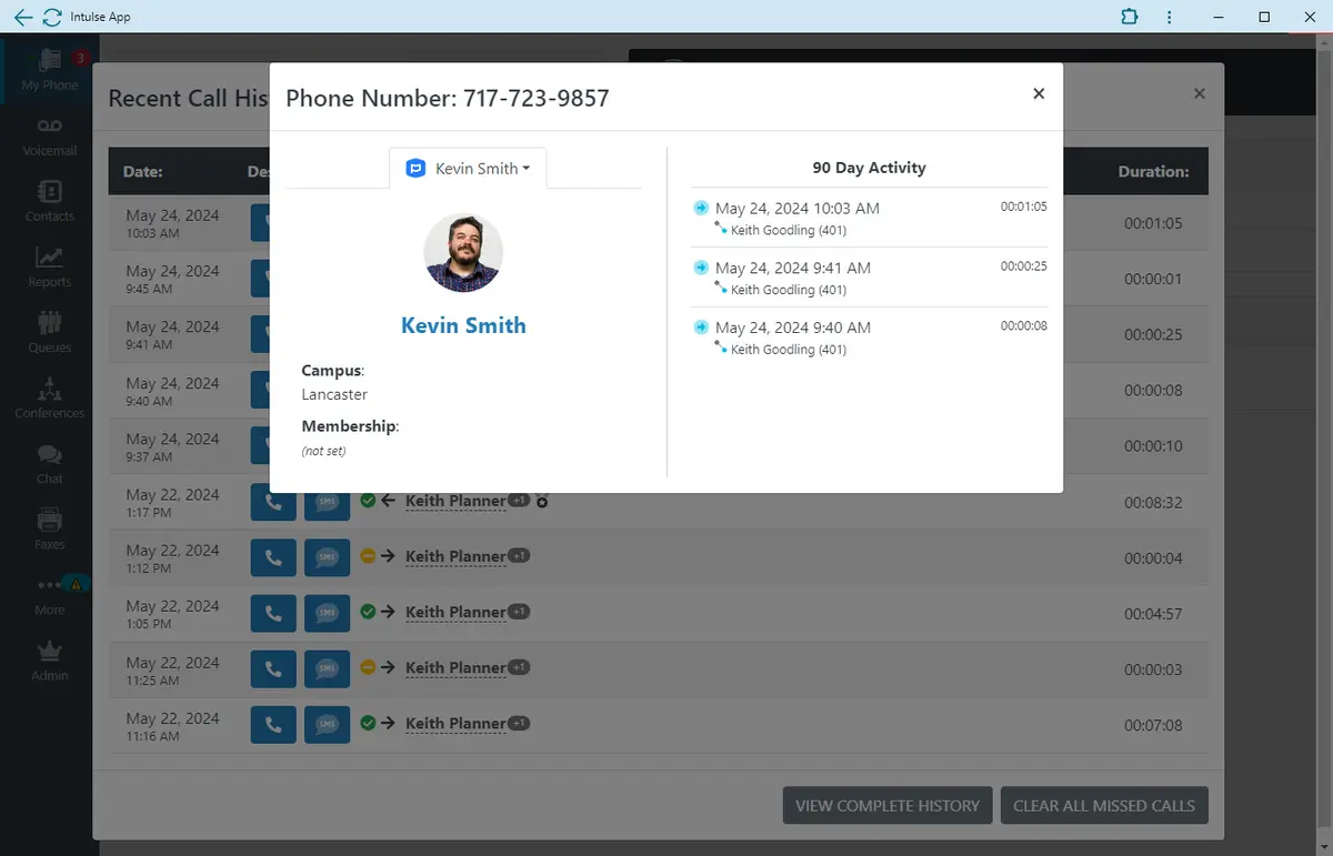 Intulse integration screenshot 4