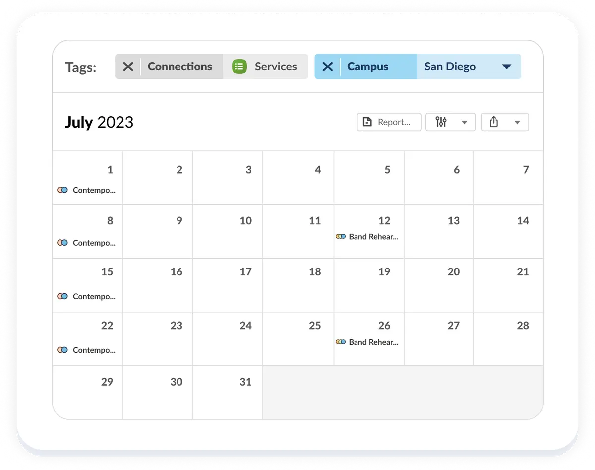 planning center calendar syncing service events from other calendars