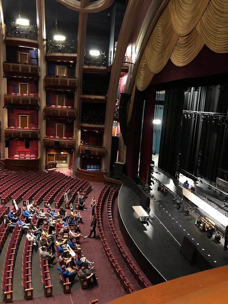 Backstage tour at the Dolby Theatre