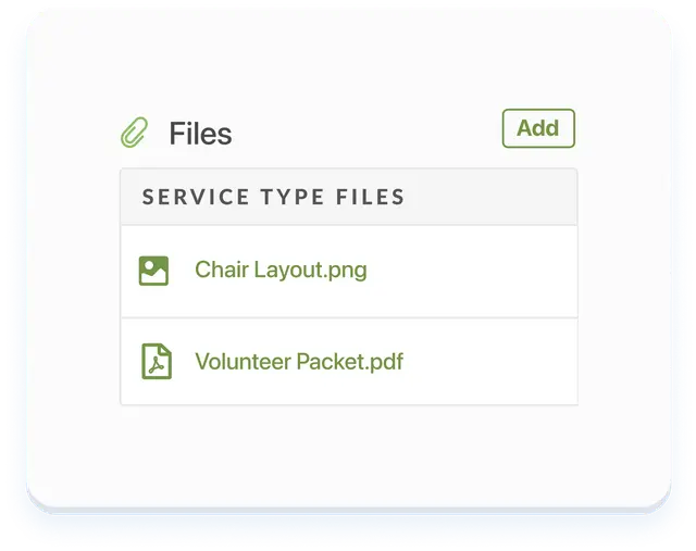 Attach files