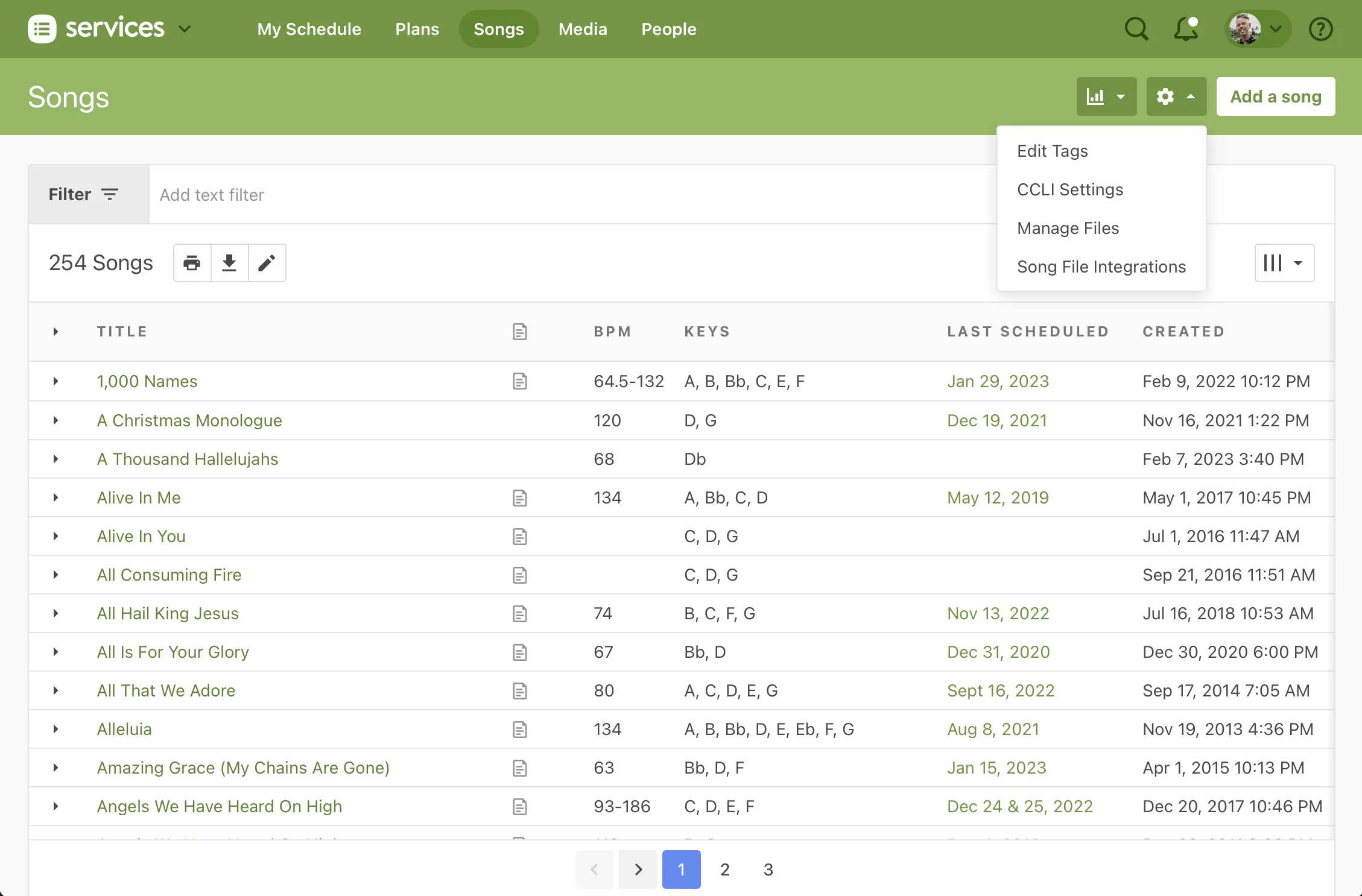 RehearsalPack integration screenshot 3