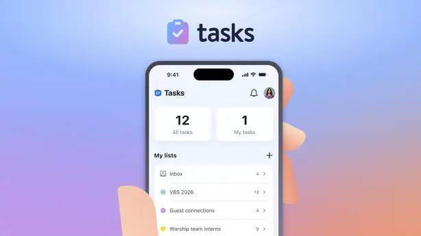 The Planning Center Tasks app: Take your to-do list with you
