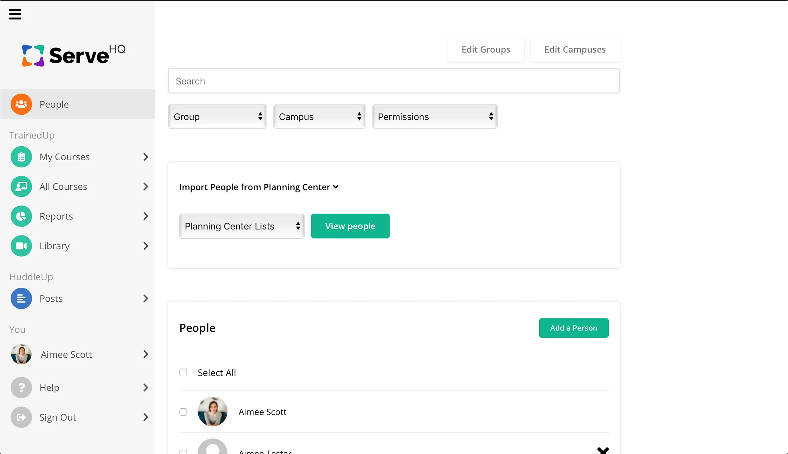 ServeHQ integration screenshot 3