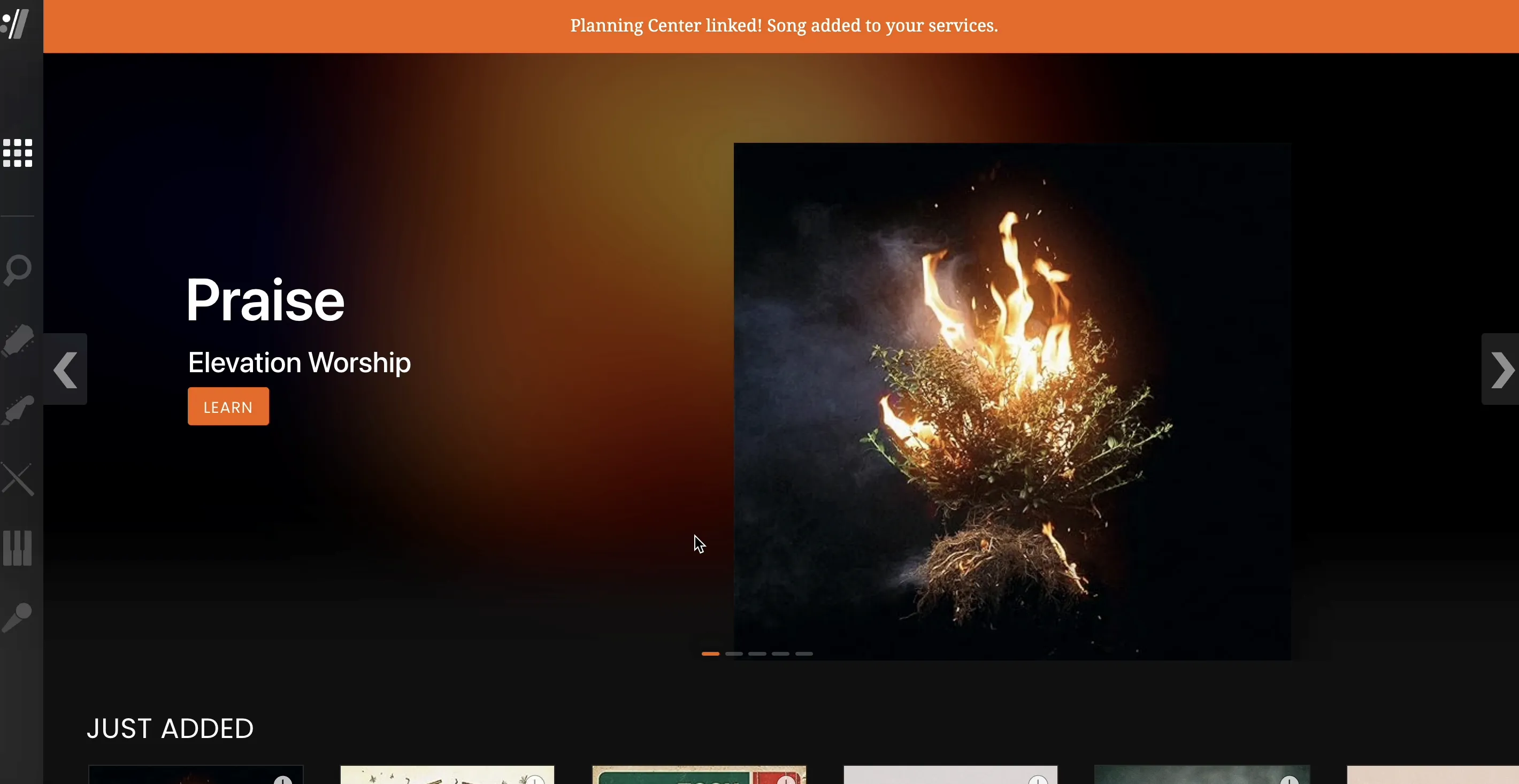 Worship Artistry integration screenshot 4