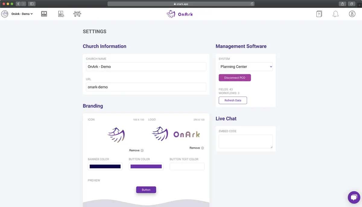 OnArk integration screenshot 3