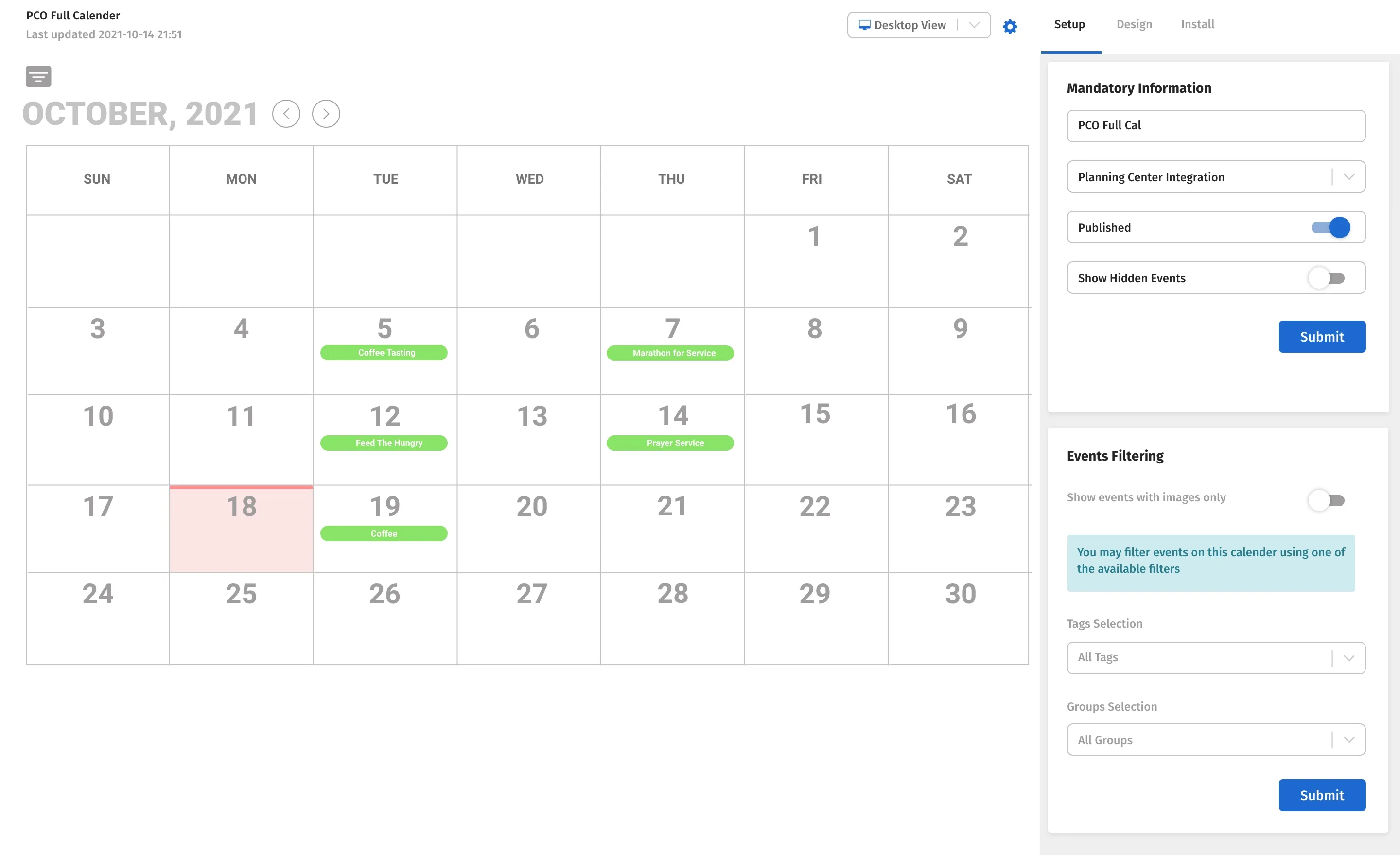 Display.Church integration screenshot 3