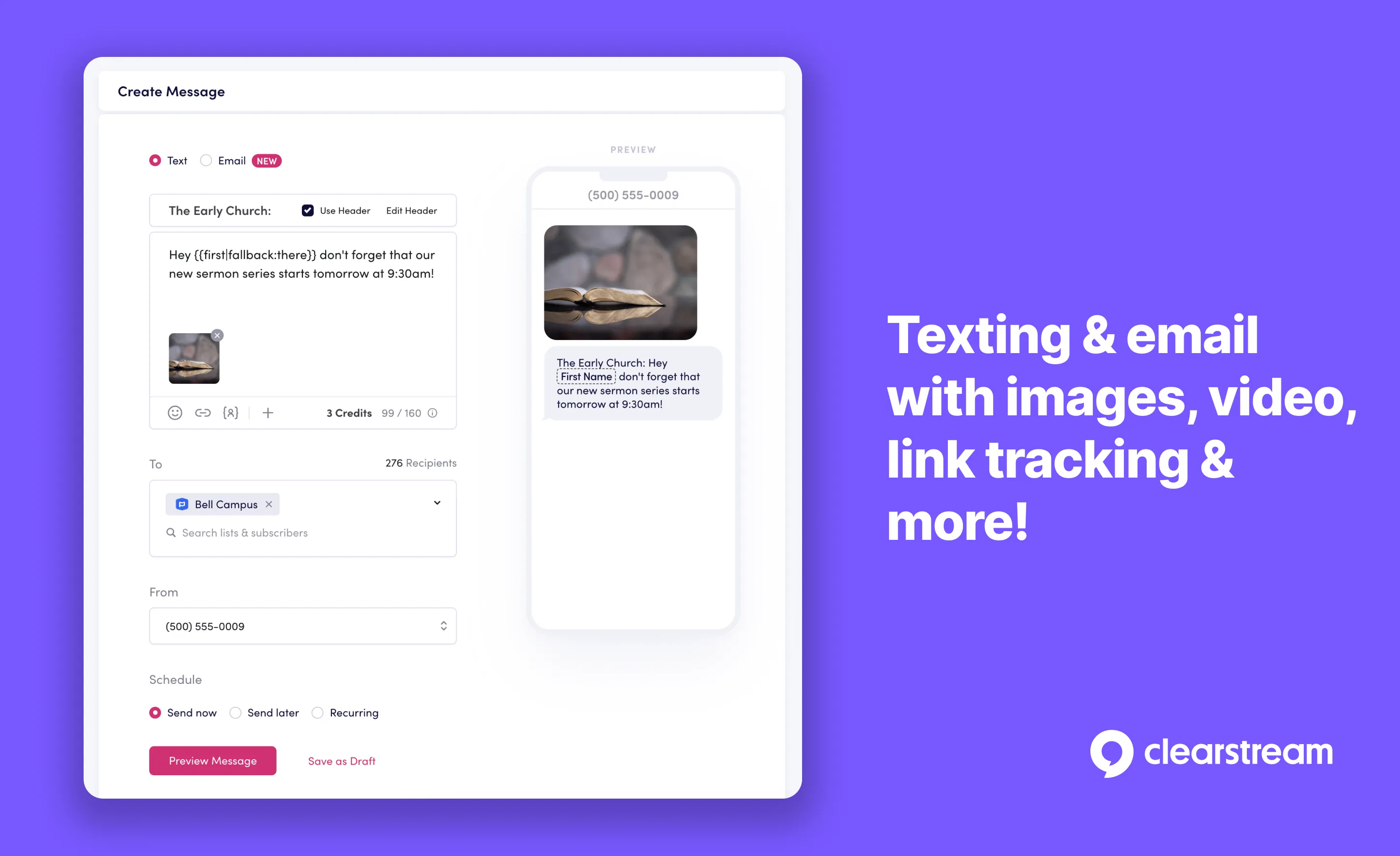 Clearstream integration screenshot 2