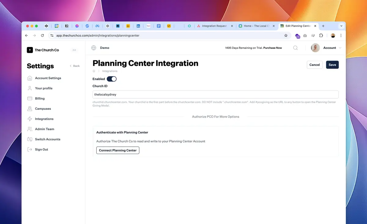 The Church Co  integration screenshot 1