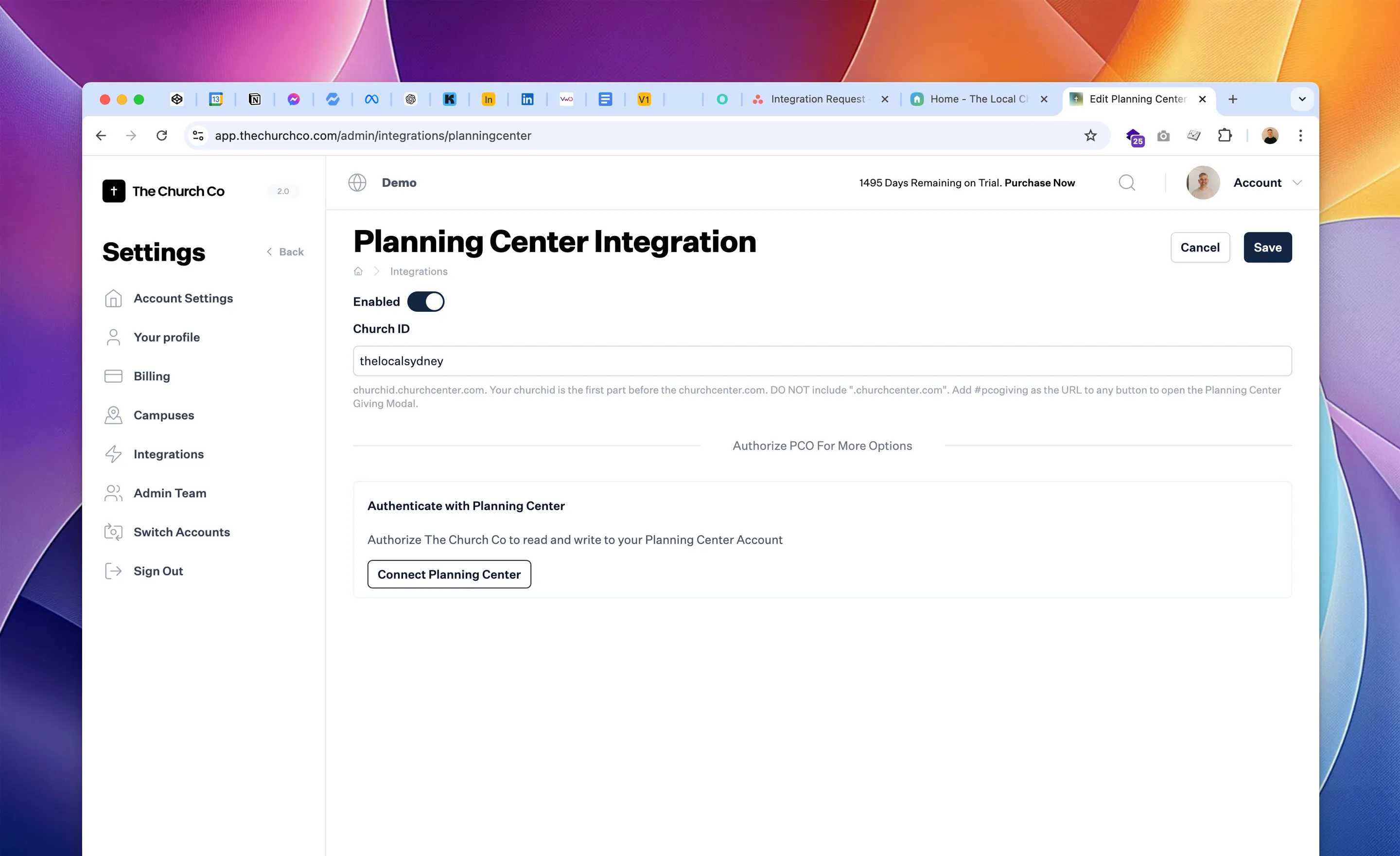 The Church Co  integration screenshot 1