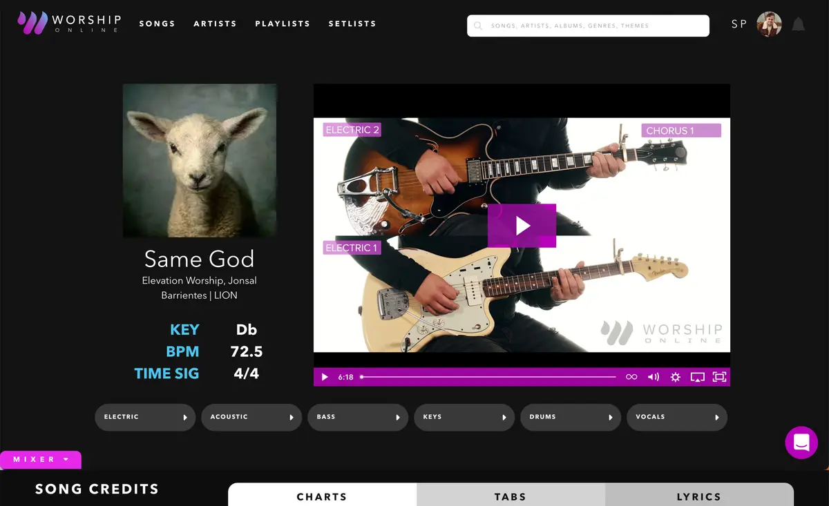 Worship Online integration screenshot 1